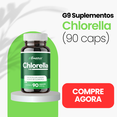 G9 Sumplementos Chlorell - 500mg - 90 Cápsulas